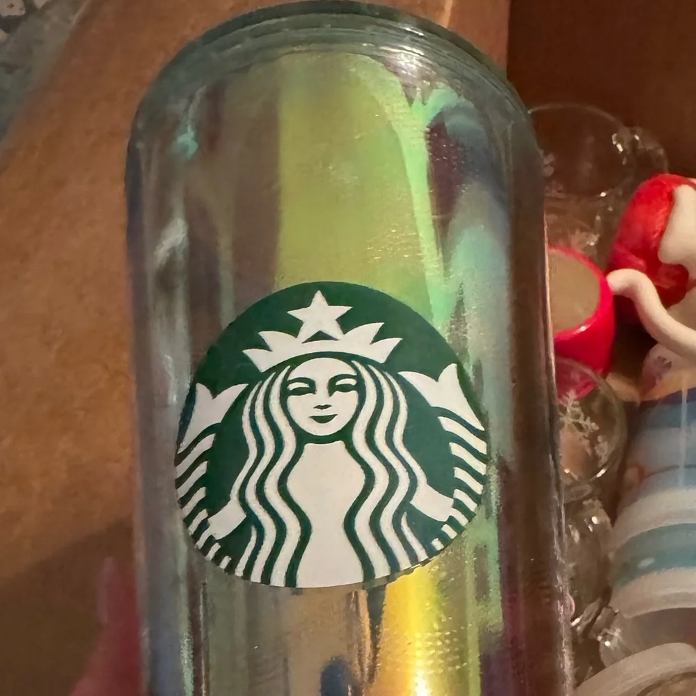 Starbucks Iridescent mermaid tumbler like new RARE